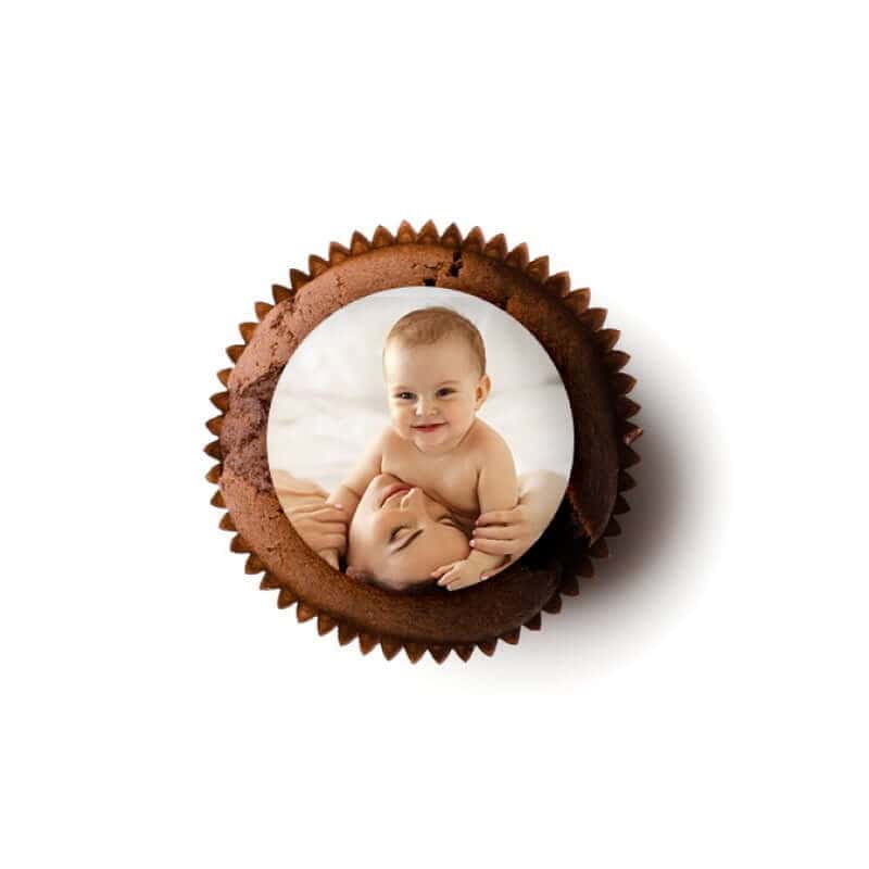 Sukkerprint med eget billede – Kageprint til Cupcakes Ø3,6cm ,30 stk - Billede 2