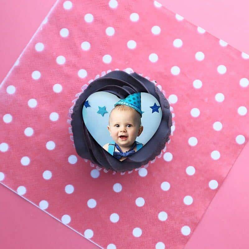 Vi Designer, sukkerprint / kageprint 5cm , 15 stk Hjerter klip selv - Billede 3