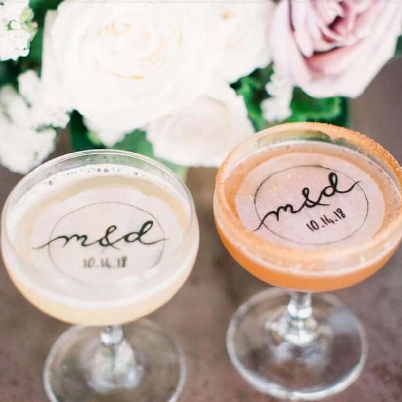 Drinktoppers med eget billede – Personlige drinks Ø5cm 15stk - Billede 3