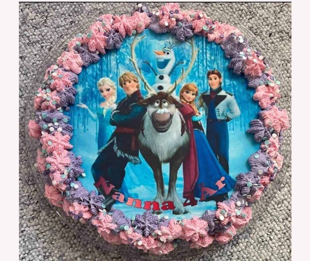 Sukkerprint med eget billede - Kageprint til Cupcakes Ø5cm ,15 stk - Billede 4