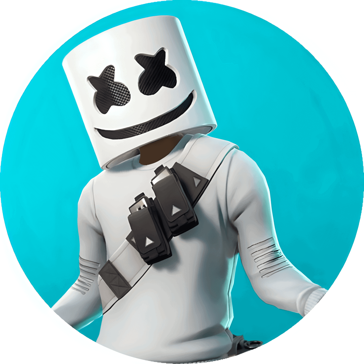 Unik DJ Marshmello-musik maskerade festival, elektronisk musik, rave, musikfestival, dance musik.