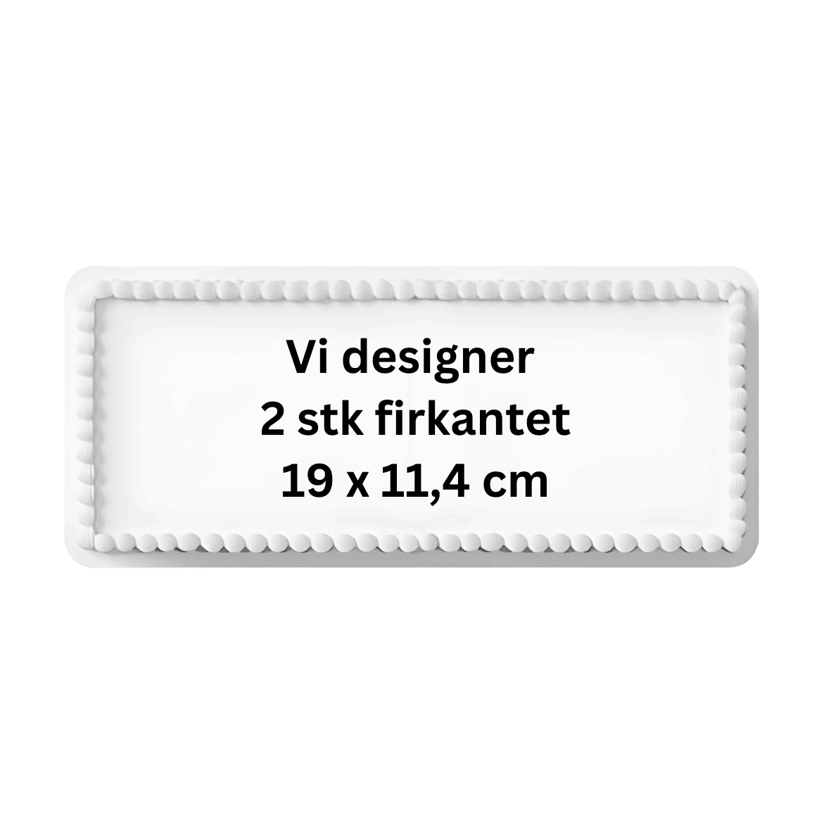Dekorativt skilt til udskrivning, 19 x 11,4 cm, perfekt til festdekorationer.