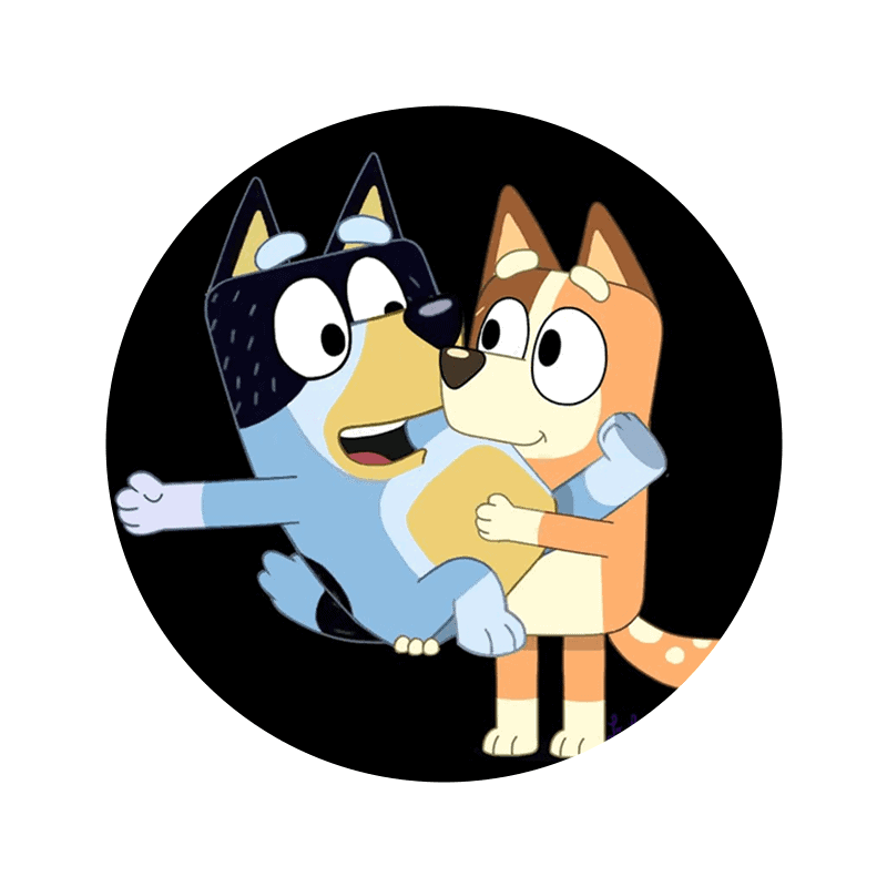 Hundevenner med tegneserie stil, sjov og farverig illustrationen af hunde.