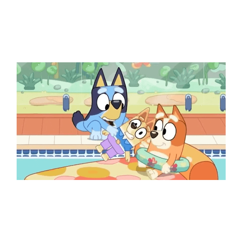 Kattebadekar med tegneseriehunde, sjov og børnevenlig badetid scene.