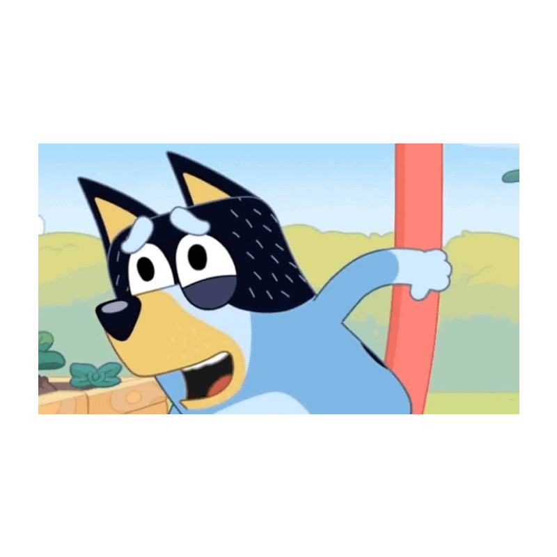 Sød tegneseriekat på udspringende skateboard i farverige landskab.