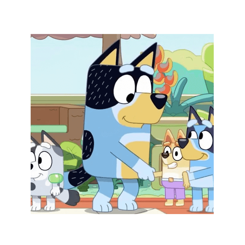 Farvet cartoon hund og kat med blomstertema, perfekt til børne kager og fødselsdagsdekorationer.