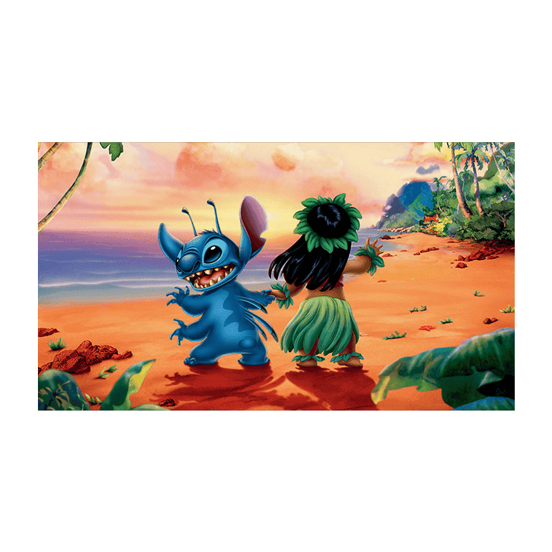 Limpet og Tuk Tuk på tropeø, farverigt og eventyrligt design, perfekt til børnets fødselsdagskager.