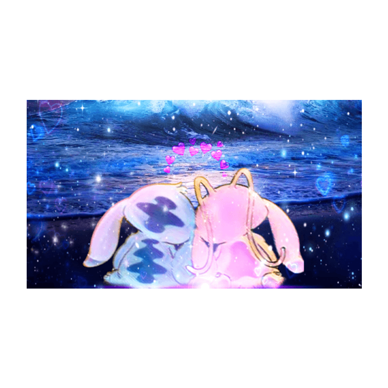 Sødt unicorn og enhjørning badeand med hjertepynt i vandet, perfekt til badeværelse eller fødselsdagsgave.